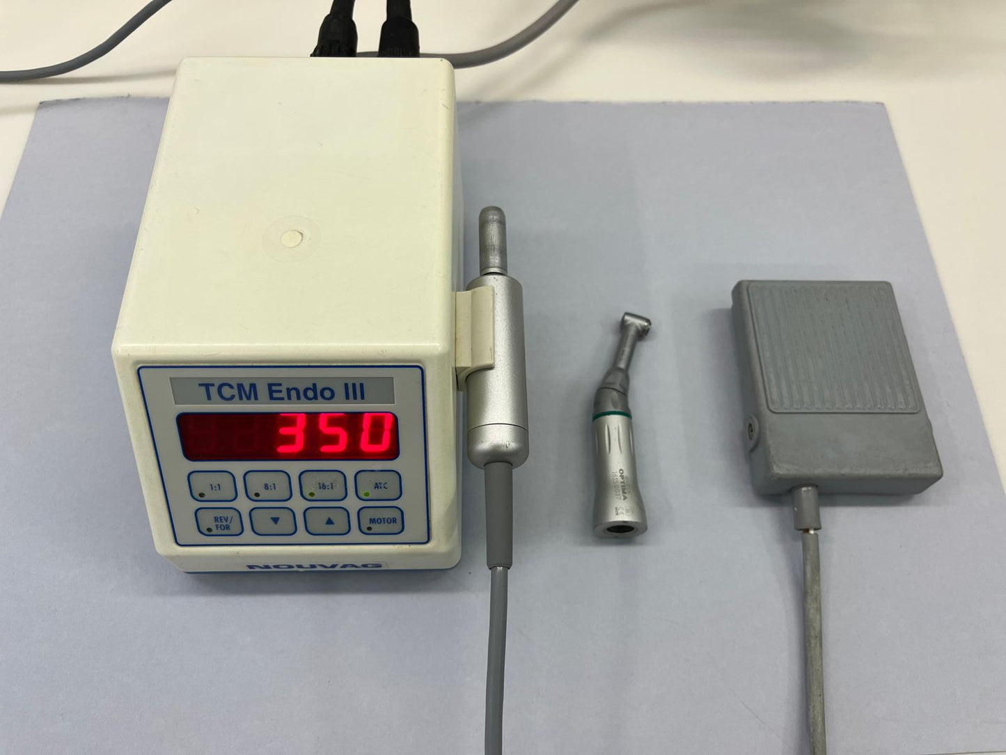 Endodontic Motor + Optima Handpiece (Swiss Nouvag - TCM Endo 3 unit) - VIDEO clip attached!